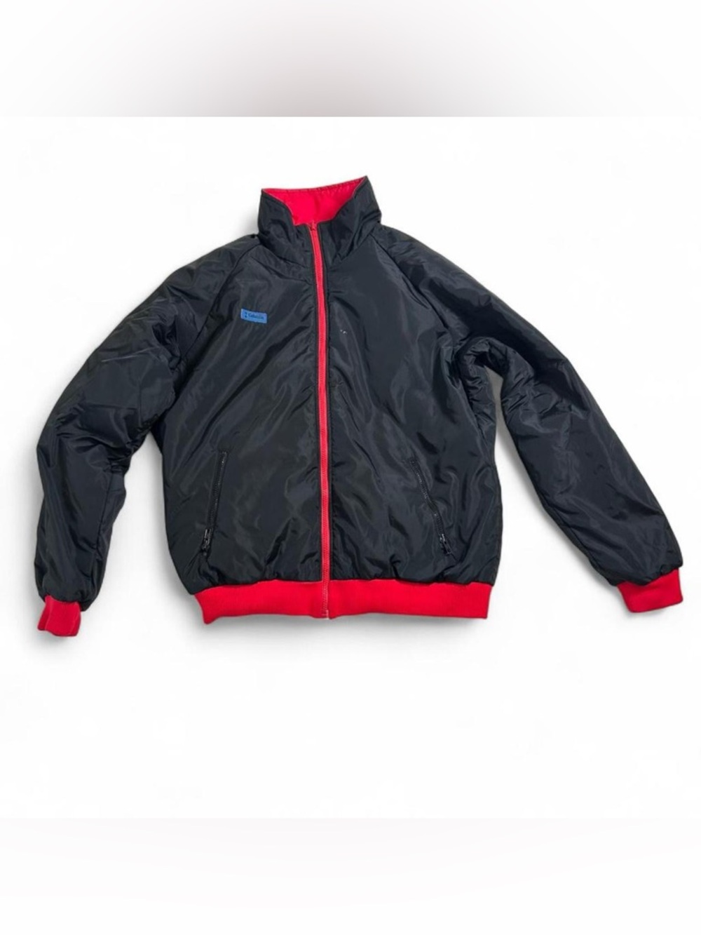 Vintage 90s Columbia Reversible Jacket Red Black Thinsulate Size L